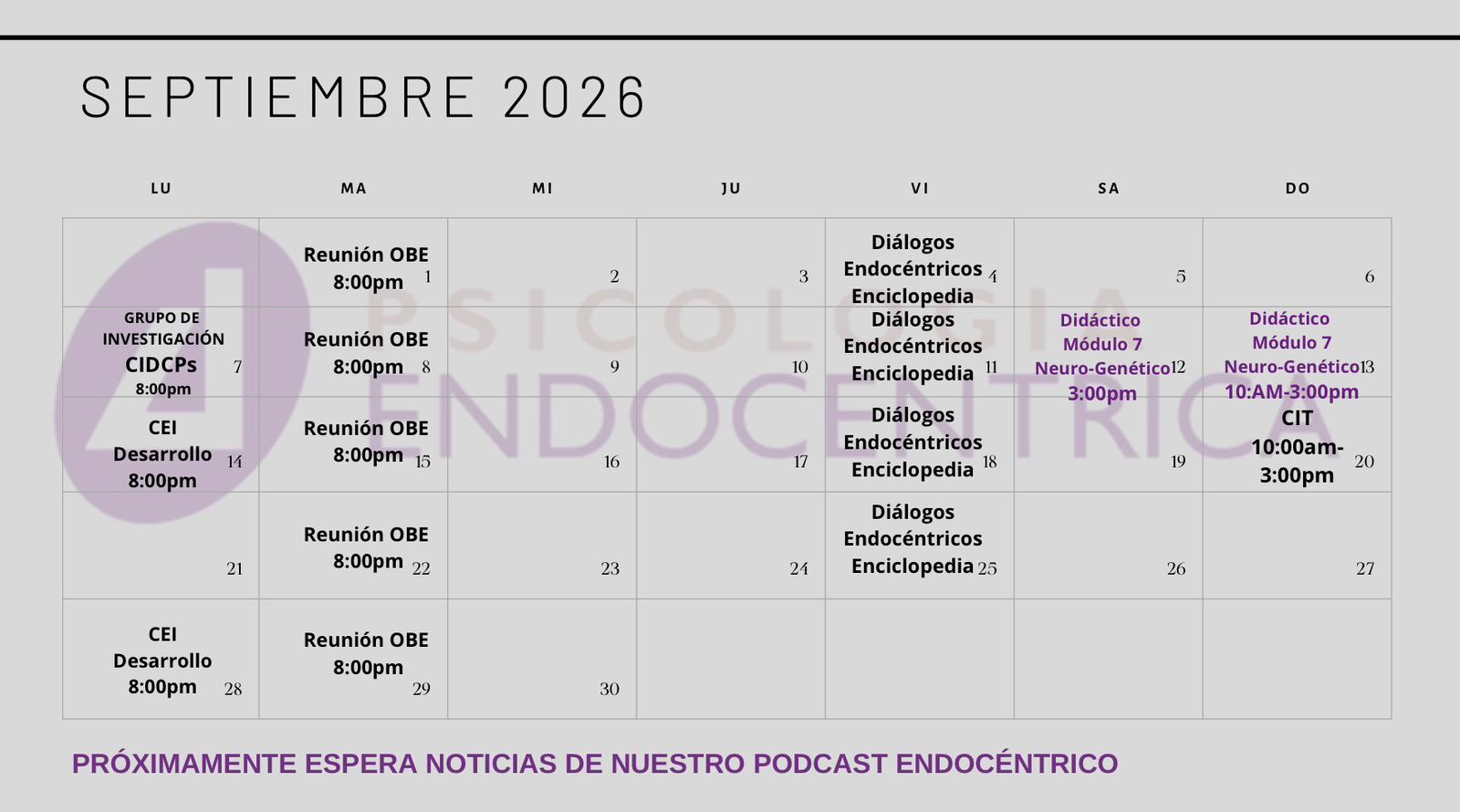 Calendario